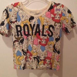NWOT Disney "royals" crop top