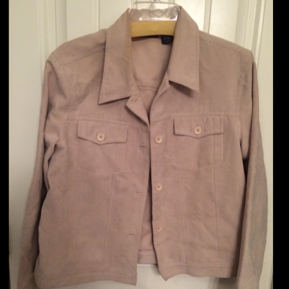Suede Tan Jacket Size Large