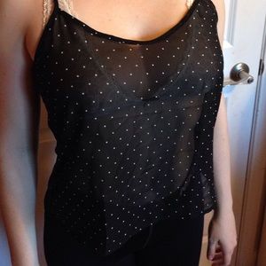 🚀SOLD🚀American Apparel sheer polka dot tank
