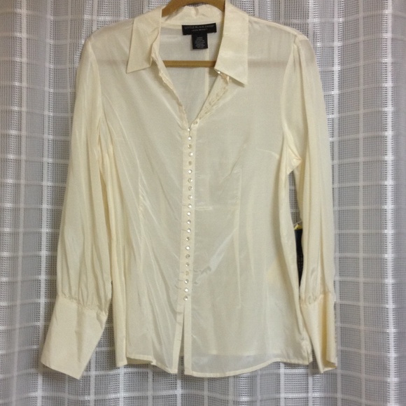 Long Sleeved Silk Blouse