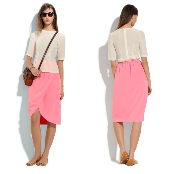 Madewell Dresses & Skirts - Madewell Silk Cutaway Skirt