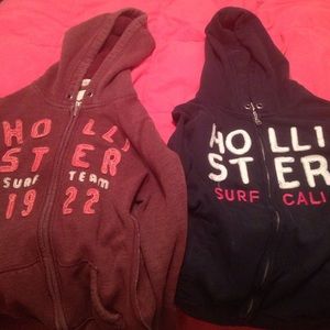 2 for 1 hollister zip up hoodies