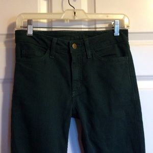 American Apparel green skinny jeans