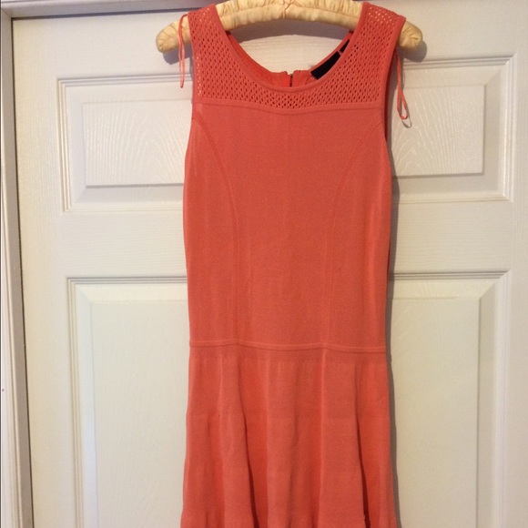 Coral Cynthia Rowley knit dress