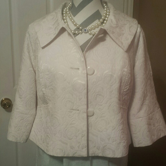 White flower jacket