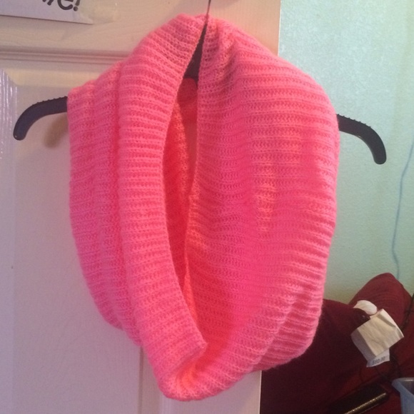 Hot pink infinity scarf