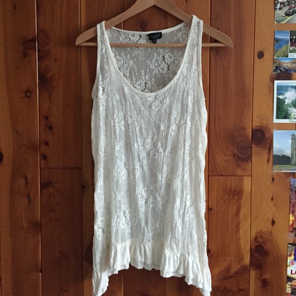 Top shop floral lace top