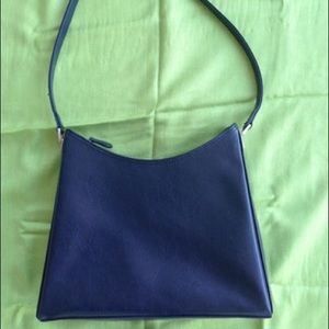 Vintage Liz Claiborne navy shoulder bag