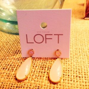 Ann Taylor Pink Tear Drop Earrings