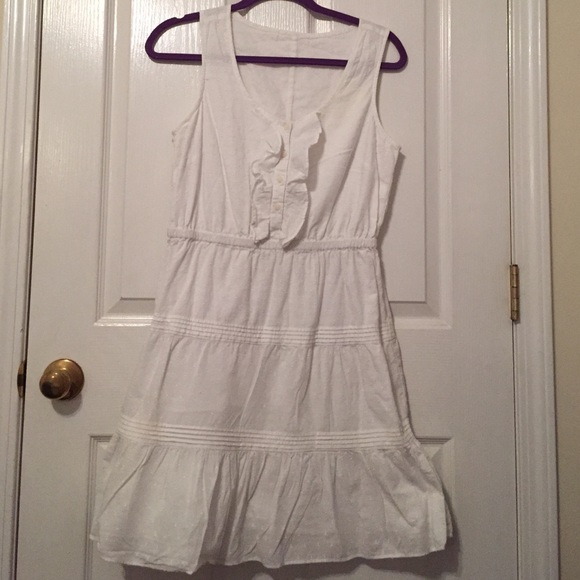White ruffle Dress