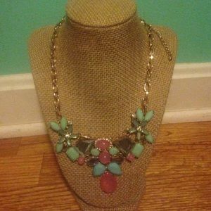 Mint/Pink Statement Necklace