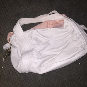 white Sergio Rossi leather large purse