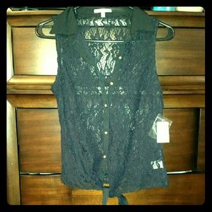 Charlotte Russe lace top - small NWT