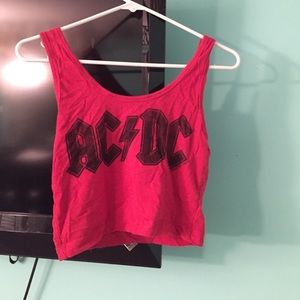ACDC crop top