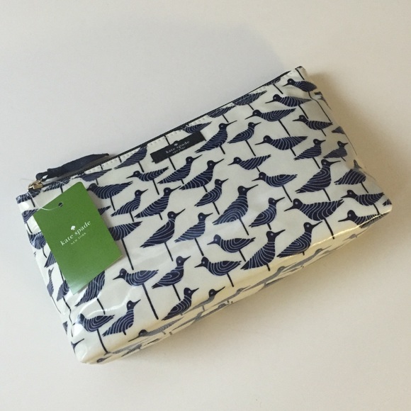 kate spade Handbags - Kate spade New York navy blue sandpiper makeup bag