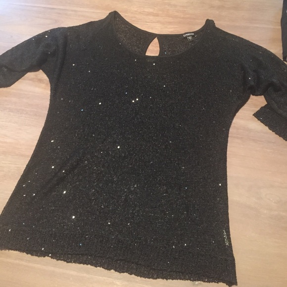 Worn once Bebe sequin loose fitting top