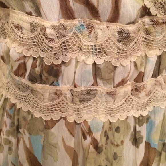 🎀 Sold Anthropologie Hazel Baby Doll Top W/Lace - Picture 3 of 4