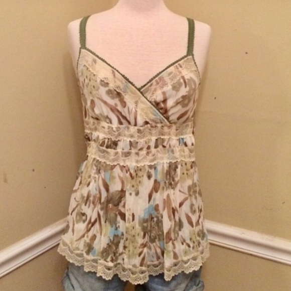Anthropologie Tops - 🎀 Sold Anthropologie Hazel Baby Doll Top W/Lace