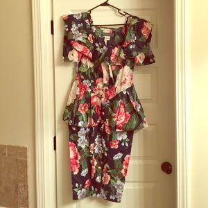 Vintage peplum dress!