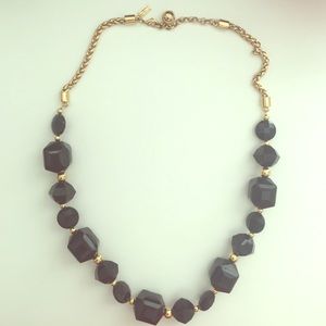 Black beaded kate spade necklace