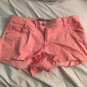 Peach colored shorts