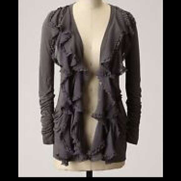Anthropologie Tops - Anthropologie Foley + Corinna Dark Grey Cardigan M