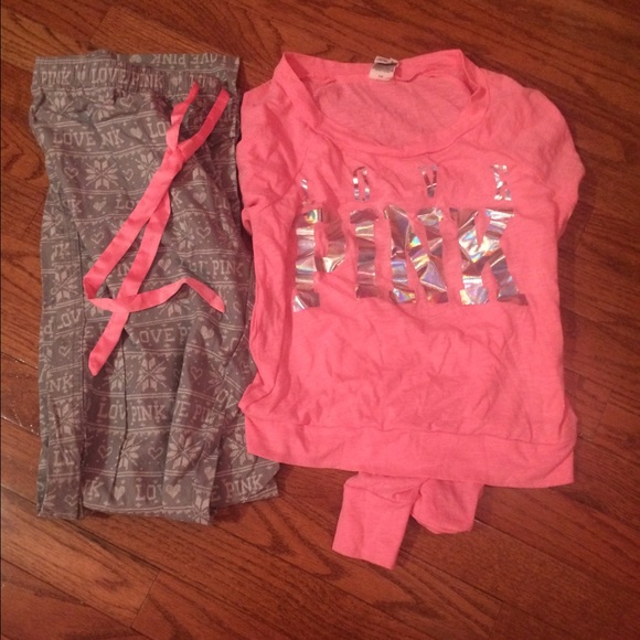 Pink pajama set