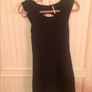 Black cutout back free people dress
