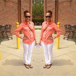 American Eagle White Skinny Jeans