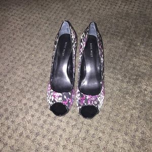 Nine West print heels