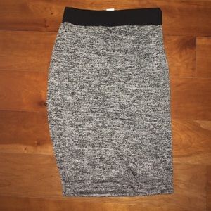 Grey maxi skirt