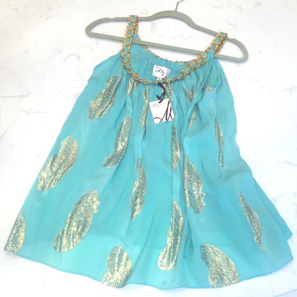 NWT Milly Turquoise Top