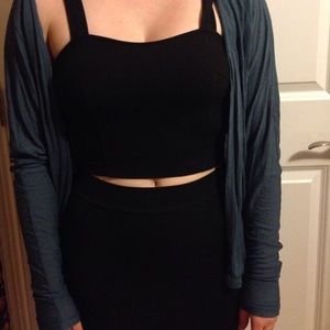 Foreign exchange blue cardigan