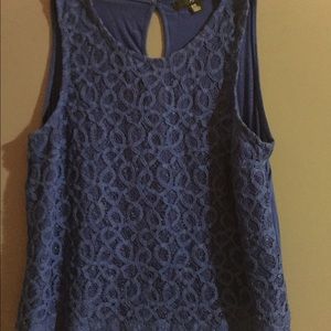 Forever 21 royal blue crop top