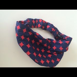 J. Crew polka dot head scarf