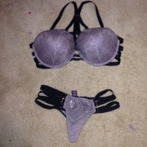 Matching sexy vs lingerie strappy