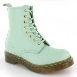 Mint green real doc martins