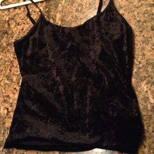 One velvet tank, one semi sheer tank, & cardigan