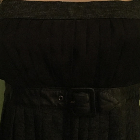 D&G black and dark grey pleated dress with belt - Picture 2 of 3