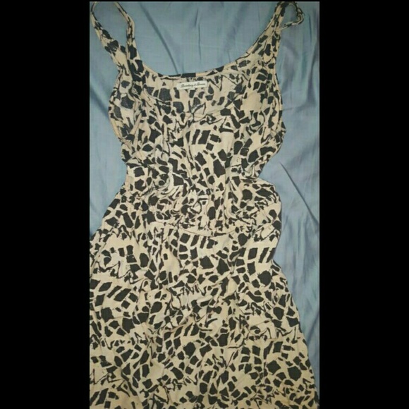 Cheetah Print Tan Dress
