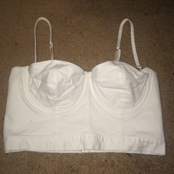 VS white bustier
