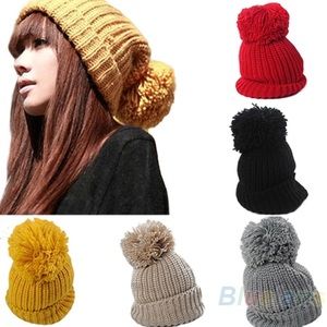 Black warm slouchy hat