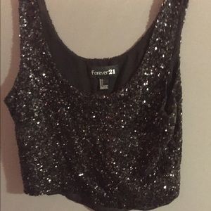 Beaded crop top
