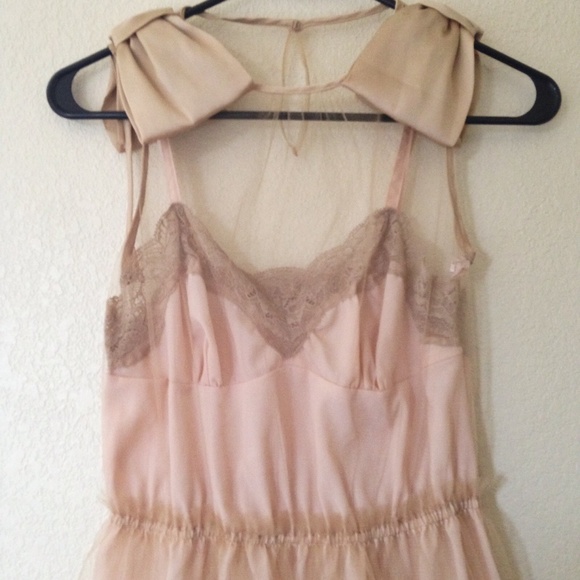 Rodarte for Target peach lace slip dress
