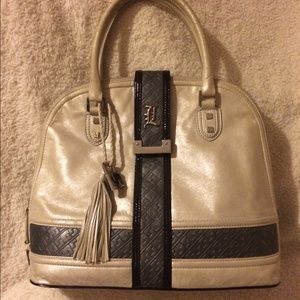 LAMB Frosted white Lucca tote
