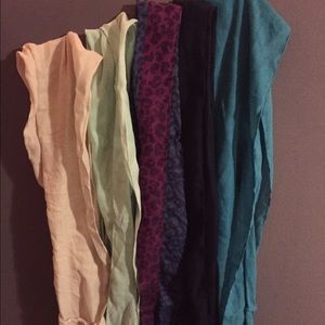 Set of 5 scarfs