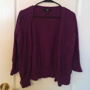 Mossimo Plum Cardigan