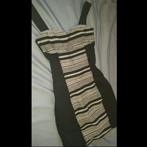 NWOT Divided Striped Bodycon Dress