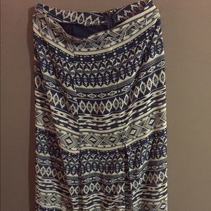 Maxi Kendall Jenner cut out skirt tribal