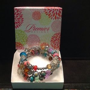 Premier Designs multicolored beaded bracelet